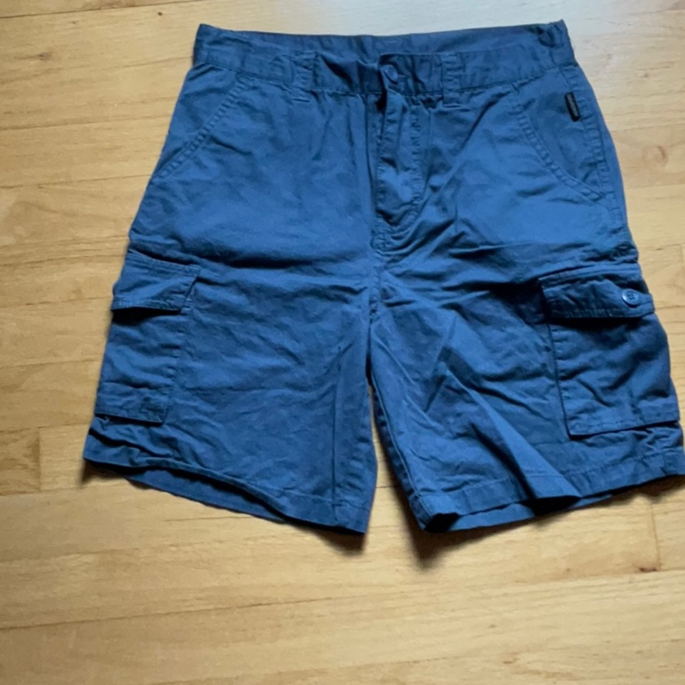 Ring of Fire Blue Casual Shorts with Drawstring Waist